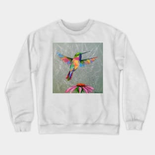 Hummingbird and flower Crewneck Sweatshirt